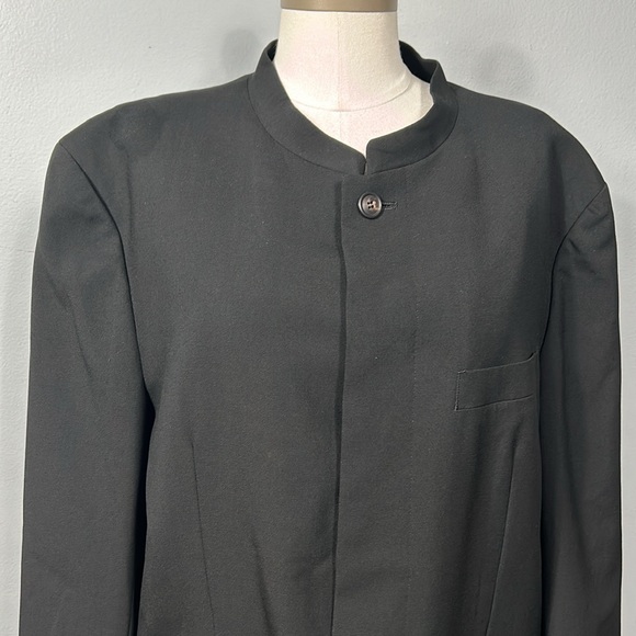 Issey Miyake Men’s Vintage Wool Cashmere Mix Mandarin Collar Blazer sz 4  US L - Picture 2 of 15